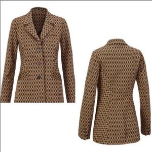 Cabi Kensington Proper Standout Jacket‎ Medallion Printed Blazer Size Medium